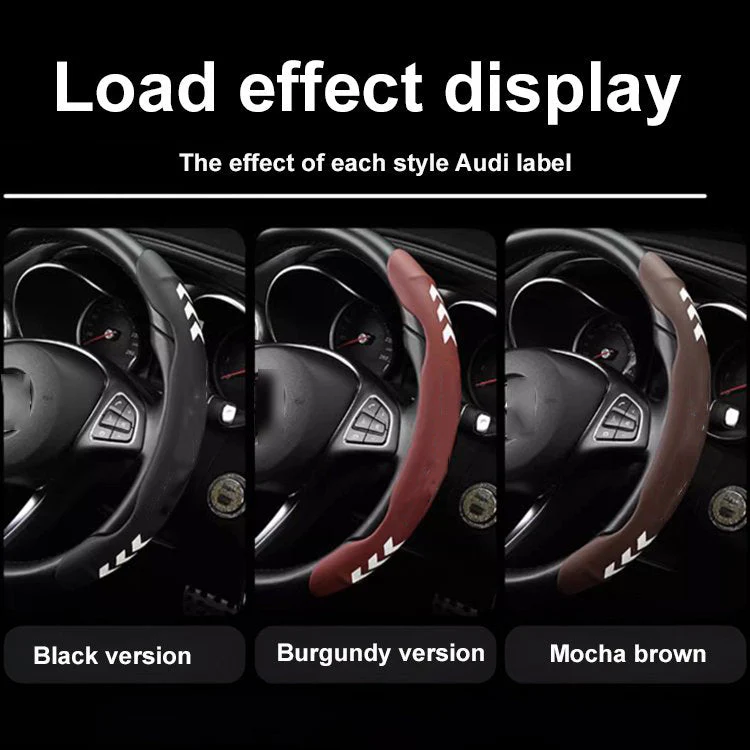 Luminous Car Napa Leather Four Seasons Anti-Slip Steering Wheel Cover - Image 5